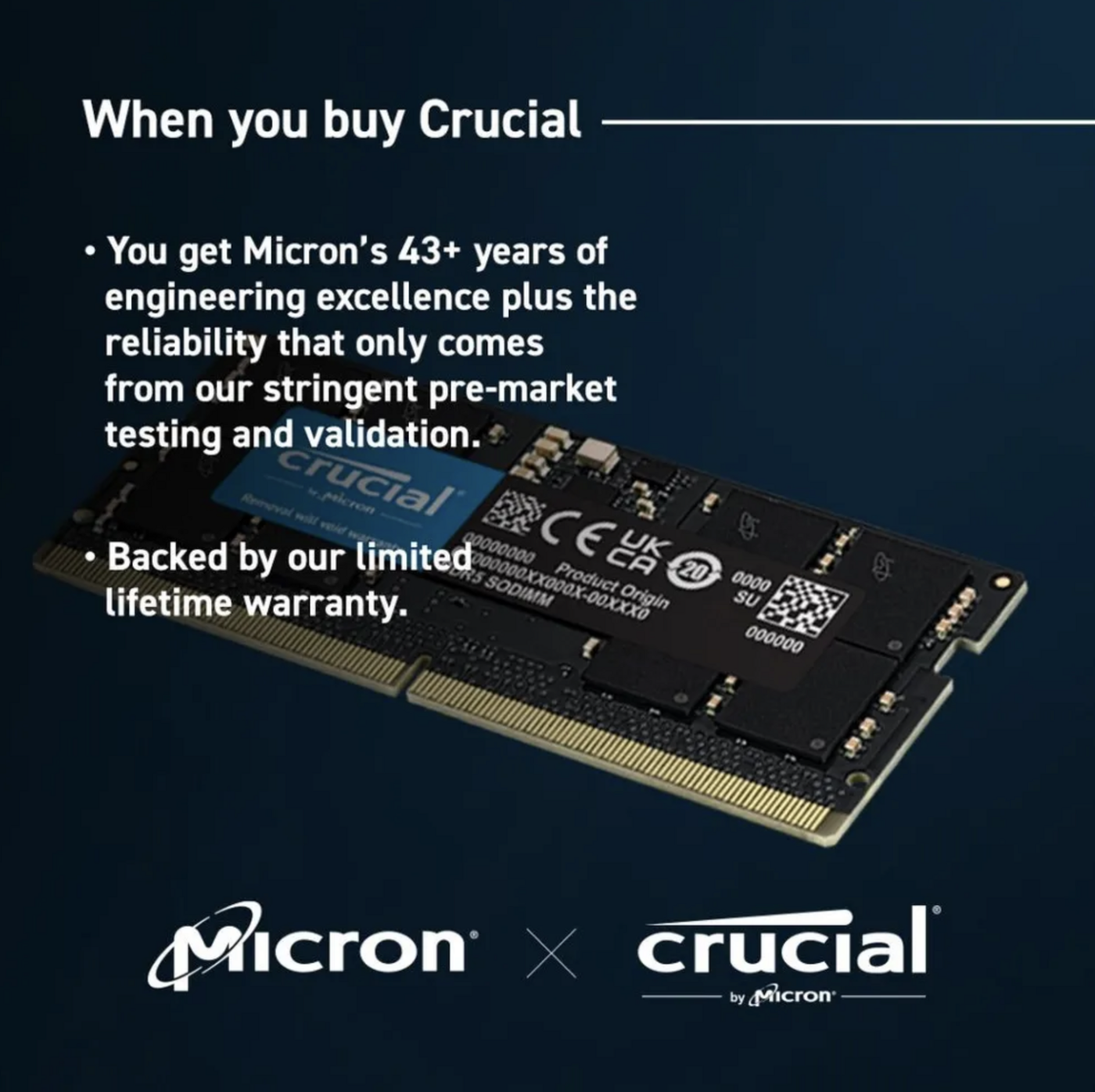 Оперативная память Crucial / DDR5 / 5600MHZ / SODIMM / 48 Гб (ОЗУ)