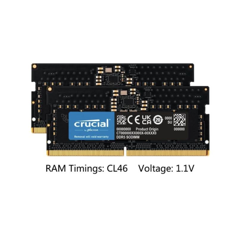 Оперативная память Crucial / DDR5 / 5600MHZ / SODIMM / 16 Гб (ОЗУ)