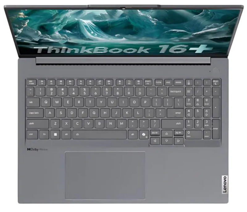 Ноутбук Lenovo ThinkBook 16+ 2025 / Ultra 5 225H / 32 ГБ / 1 ТБ / 3.2K / 165 Гц / Серый